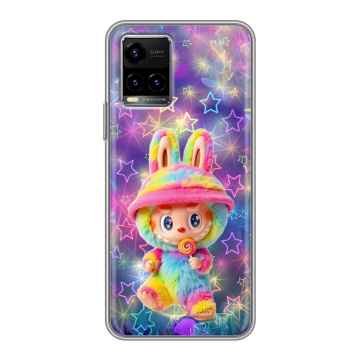 Силиконовый чехол на Vivo Y33s с принтом Labubu Лабубу