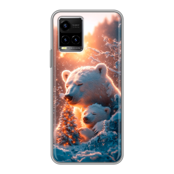 Силиконовый чехол на Vivo Y33s с принтом Новый год Силиконовый чехол на Vivo Y33s с принтом Новый год