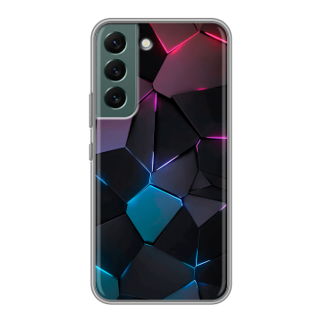 Силиконовый чехол на Samsung Galaxy S22 с принтом Геометрия неона Силиконовый чехол на Samsung Galaxy S22 с принтом Геометрия неона