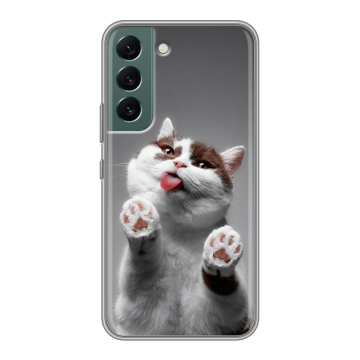 Силиконовый чехол на Samsung Galaxy S22 с принтом Коты Силиконовый чехол на Samsung Galaxy S22 с принтом Коты