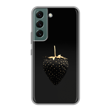 Силиконовый чехол на Samsung Galaxy S22 с принтом Черная клубника Силиконовый чехол на Samsung Galaxy S22 с принтом Черная клубника