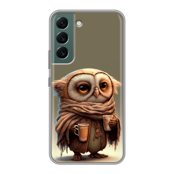 Силиконовый чехол на Samsung Galaxy S22 с принтом Сова Силиконовый чехол на Samsung Galaxy S22 с принтом Сова