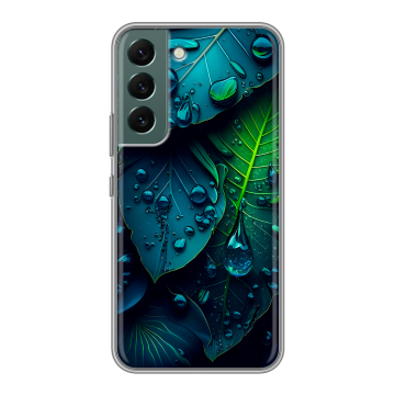 Силиконовый чехол на Samsung Galaxy S22 с принтом Листья Силиконовый чехол на Samsung Galaxy S22 с принтом Листья