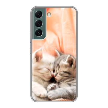 Силиконовый чехол на Samsung Galaxy S22 с принтом Котята Силиконовый чехол на Samsung Galaxy S22 с принтом Котята
