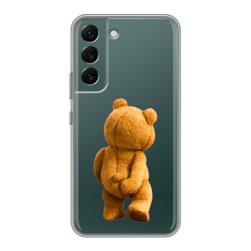 Силиконовый чехол на Samsung Galaxy S22 с принтом Медведь Силиконовый чехол на Samsung Galaxy S22 с принтом Медведь