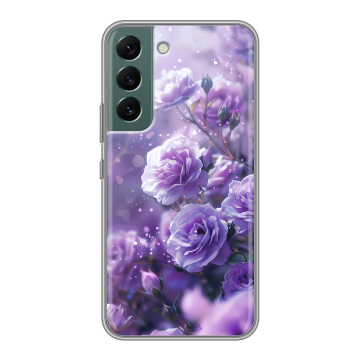 Силиконовый чехол на Samsung Galaxy S22 с принтом Розы цветы Силиконовый чехол на Samsung Galaxy S22 с принтом Розы цветы