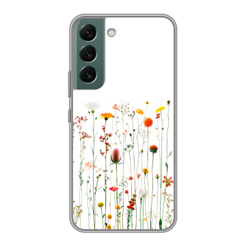 Силиконовый чехол на Samsung Galaxy S22 с принтом цветы Силиконовый чехол на Samsung Galaxy S22 с принтом цветы
