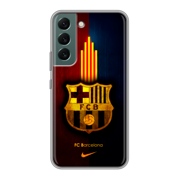 Силиконовый чехол на Samsung Galaxy S22 с принтом Барселона Barcelona