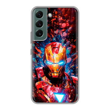 Силиконовый чехол на Samsung Galaxy S22 с принтом Железный человек Ironman Силиконовый чехол на Samsung Galaxy S22 с принтом Железный человек Ironman