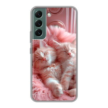 Силиконовый чехол на Samsung Galaxy S22 с принтом котята котики Силиконовый чехол на Samsung Galaxy S22 с принтом котята котики
