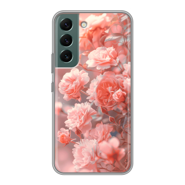 Силиконовый чехол на Samsung Galaxy S22 с принтом Розы цветы Силиконовый чехол на Samsung Galaxy S22 с принтом Розы цветы