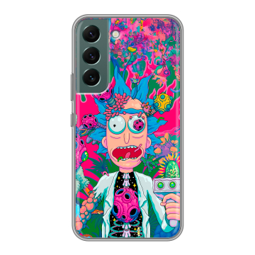 Силиконовый чехол на Samsung Galaxy S22 с принтом Рик и Морти Rick Morty Силиконовый чехол на Samsung Galaxy S22 с принтом Рик и Морти Rick Morty