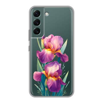 Силиконовый чехол на Samsung Galaxy S22 с принтом Цветы орхидеи Силиконовый чехол на Samsung Galaxy S22 с принтом Цветы орхидеи