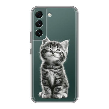 Силиконовый чехол на Samsung Galaxy S22 с принтом Котенок Силиконовый чехол на Samsung Galaxy S22 с принтом Котенок