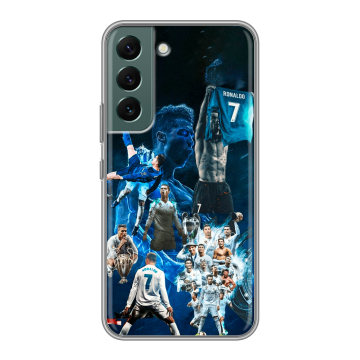 Силиконовый чехол на Samsung Galaxy S22 с принтом Реал Роналдо Силиконовый чехол на Samsung Galaxy S22 с принтом Реал Роналдо