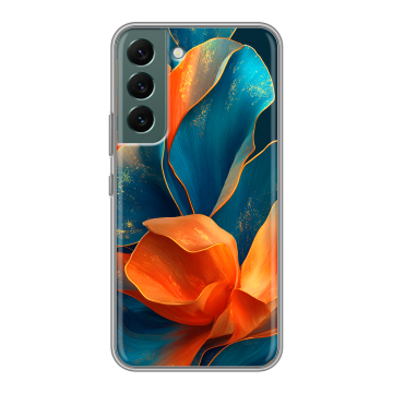 Силиконовый чехол на Samsung Galaxy S22 с принтом Цветы Силиконовый чехол на Samsung Galaxy S22 с принтом Цветы