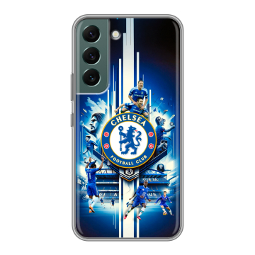 Силиконовый чехол на Samsung Galaxy S22 с принтом Chelsea Челси Силиконовый чехол на Samsung Galaxy S22 с принтом Chelsea Челси