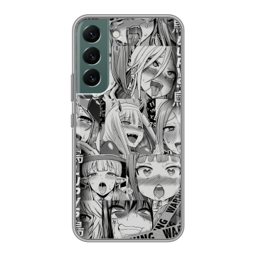 Силиконовый чехол на Samsung Galaxy S22 с принтом Ahegao Ахегао Аниме Силиконовый чехол на Samsung Galaxy S22 с принтом Ahegao Ахегао Аниме