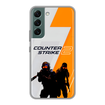 Силиконовый чехол на Samsung Galaxy S22 с принтом Counter Strike Силиконовый чехол на Samsung Galaxy S22 с принтом Counter Strike