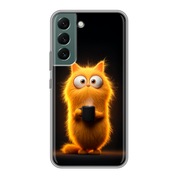 Силиконовый чехол на Samsung Galaxy S22 с принтом Смешной кот Силиконовый чехол на Samsung Galaxy S22 с принтом Смешной кот