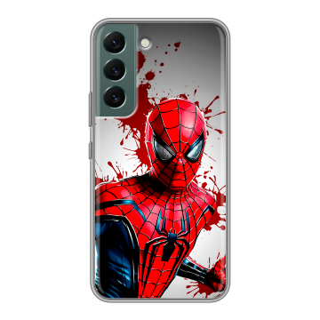 Силиконовый чехол на Samsung Galaxy S22 с принтом Spiderman Человек паук Силиконовый чехол на Samsung Galaxy S22 с принтом Spiderman Человек паук