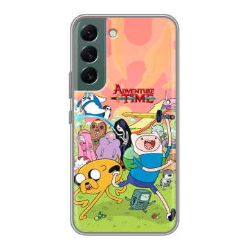 Силиконовый чехол на Samsung Galaxy S22 с принтом Adventure time Время приключений Силиконовый чехол на Samsung Galaxy S22 с принтом Adventure time Время приключений