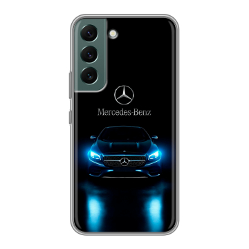 Силиконовый чехол на Samsung Galaxy S22 с принтом Mercedes Мерседес