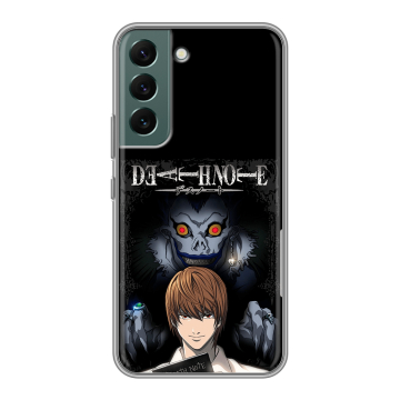 Силиконовый чехол на Samsung Galaxy S22 с принтом Death note Тетрадь смерти Силиконовый чехол на Samsung Galaxy S22 с принтом Death note Тетрадь смерти