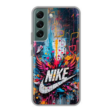 Силиконовый чехол на Samsung Galaxy S22 с принтом Nike Найк Силиконовый чехол на Samsung Galaxy S22 с принтом Nike Найк