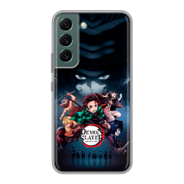 Силиконовый чехол на Samsung Galaxy S22 с принтом Demon Slayer Клинок рассекающий демонов Силиконовый чехол на Samsung Galaxy S22 с принтом Demon Slayer Клинок рассекающий демонов