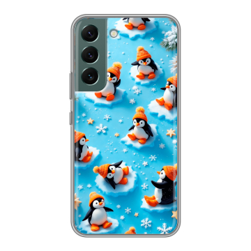 Силиконовый чехол на Samsung Galaxy S22 с принтом Новый год Силиконовый чехол на Samsung Galaxy S22 с принтом Новый год