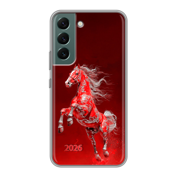 Силиконовый чехол на Samsung Galaxy S22 с принтом Новый год Силиконовый чехол на Samsung Galaxy S22 с принтом Новый год