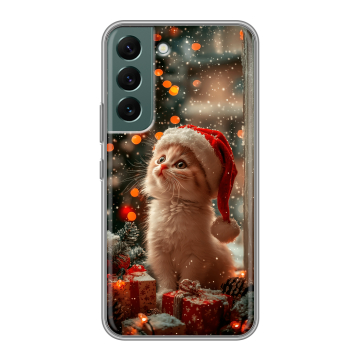 Силиконовый чехол на Samsung Galaxy S22 с принтом Новый год Силиконовый чехол на Samsung Galaxy S22 с принтом Новый год