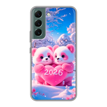 Силиконовый чехол на Samsung Galaxy S22 с принтом Новый год Силиконовый чехол на Samsung Galaxy S22 с принтом Новый год