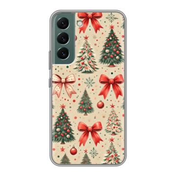Силиконовый чехол на Samsung Galaxy S22 с принтом Новый год Силиконовый чехол на Samsung Galaxy S22 с принтом Новый год
