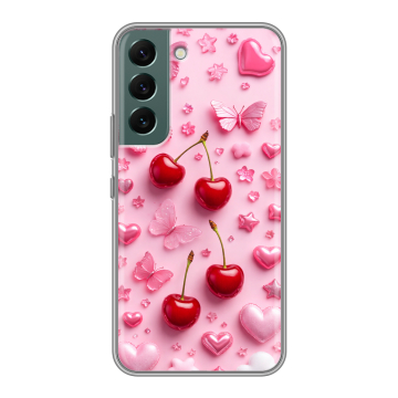 Силиконовый чехол на Samsung Galaxy S22 с принтом для девочек Силиконовый чехол на Samsung Galaxy S22 с принтом для девочек
