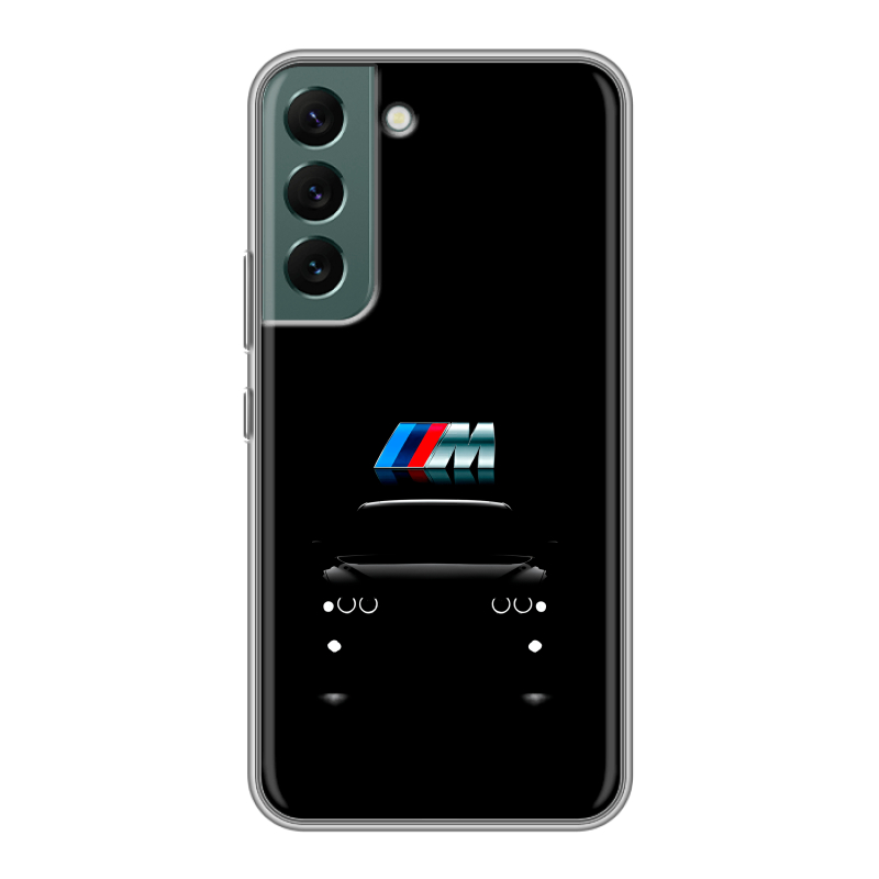 Силиконовый противоударный чехол на Samsung Galaxy S22 с принтом БМВ BMW Силиконовый противоударный чехол на Samsung Galaxy S22 с принтом БМВ BMW