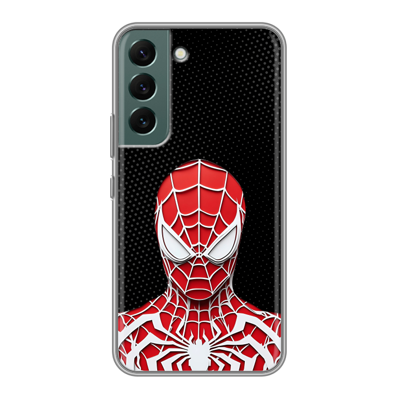 Силиконовый чехол на Samsung Galaxy S22 с принтом человек паук spiderman Силиконовый чехол на Samsung Galaxy S22 с принтом человек паук spiderman