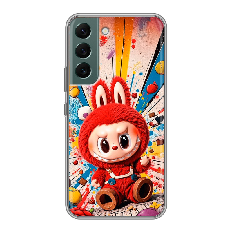 Силиконовый чехол на Samsung Galaxy S22 с принтом Labubu Лабубу Силиконовый чехол на Samsung Galaxy S22 с принтом Labubu Лабубу