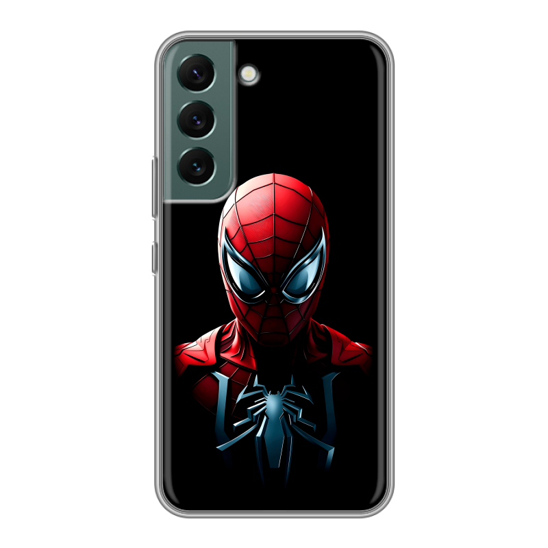 Силиконовый чехол на Samsung Galaxy S22 с принтом Spiderman Человек паук Силиконовый чехол на Samsung Galaxy S22 с принтом Spiderman Человек паук