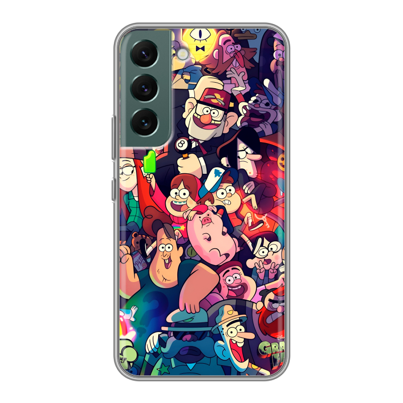 Силиконовый противоударный чехол на Samsung Galaxy S22 с принтом Gravity Falls Гравити Фолз Силиконовый противоударный чехол на Samsung Galaxy S22 с принтом Gravity Falls Гравити Фолз
