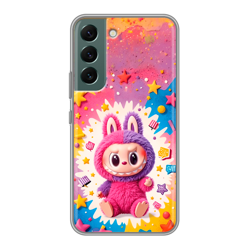 Силиконовый чехол на Samsung Galaxy S22 с принтом Labubu Лабубу Силиконовый чехол на Samsung Galaxy S22 с принтом Labubu Лабубу