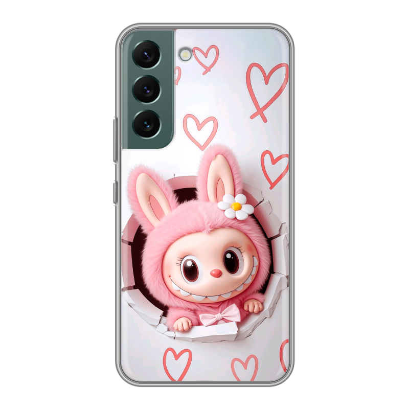 Силиконовый чехол на Samsung Galaxy S22 с принтом Labubu Лабубу Силиконовый чехол на Samsung Galaxy S22 с принтом Labubu Лабубу