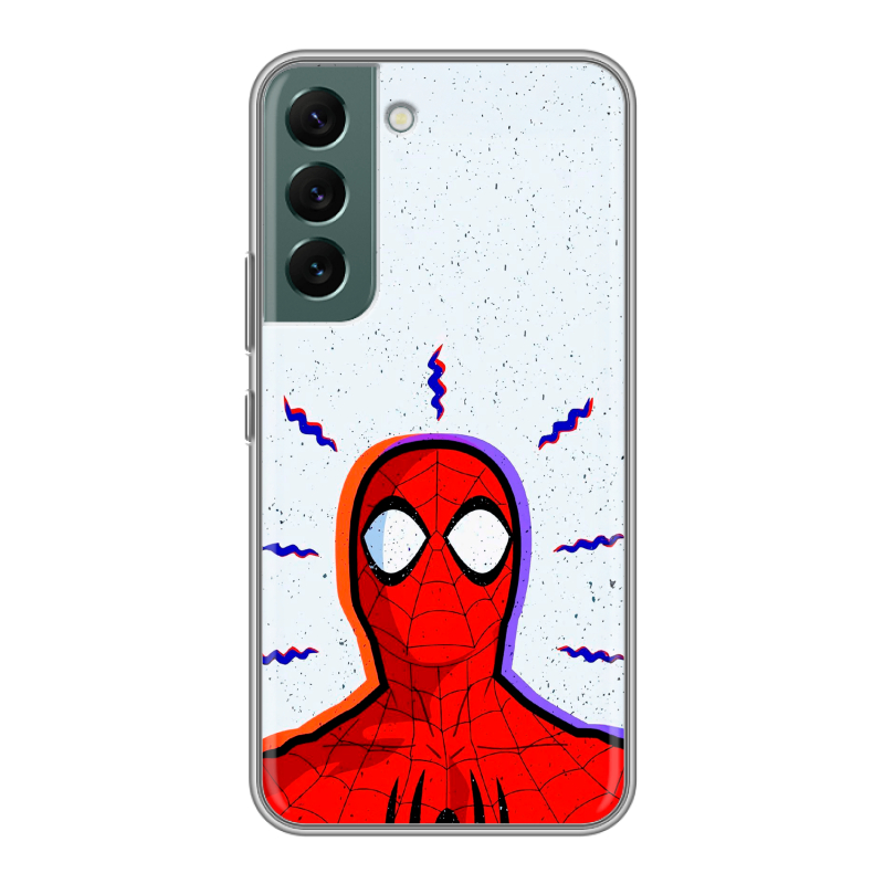 Силиконовый чехол на Samsung Galaxy S22 с принтом Spiderman Человек паук Силиконовый чехол на Samsung Galaxy S22 с принтом Spiderman Человек паук