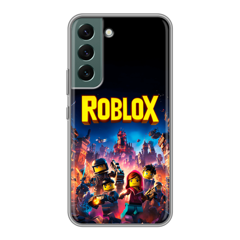 Силиконовый чехол на Samsung Galaxy S22 с принтом Roblox Роблокс Силиконовый чехол на Samsung Galaxy S22 с принтом Roblox Роблокс