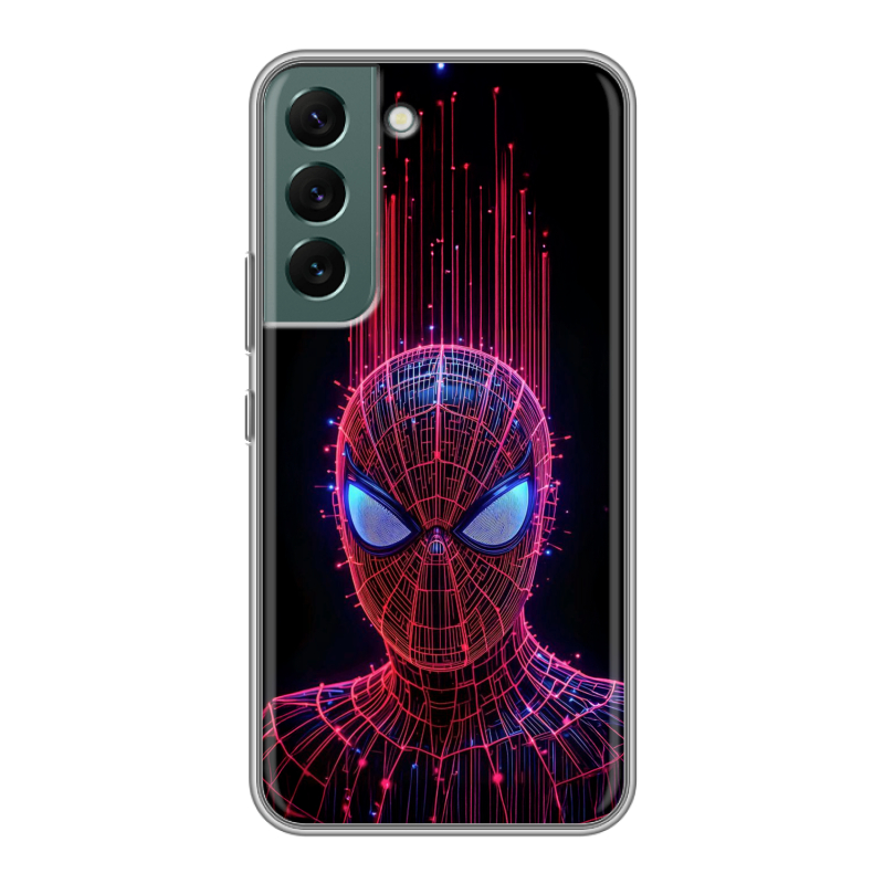 Силиконовый чехол на Samsung Galaxy S22 с принтом Spiderman Человек паук Силиконовый чехол на Samsung Galaxy S22 с принтом Spiderman Человек паук