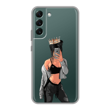 Силиконовый чехол на Samsung Galaxy S22 Plus с принтом Женские принты Силиконовый чехол на Samsung Galaxy S22 Plus с принтом Женские принты