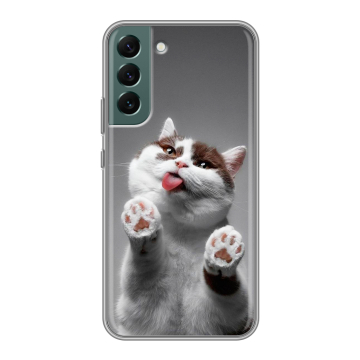 Силиконовый чехол на Samsung Galaxy S22 Plus с принтом Коты Силиконовый чехол на Samsung Galaxy S22 Plus с принтом Коты