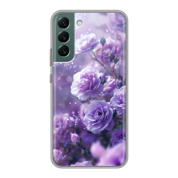 Силиконовый чехол на Samsung Galaxy S22 Plus с принтом Розы цветы