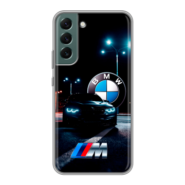 Силиконовый чехол на Samsung Galaxy S22 Plus с принтом БМВ BMW